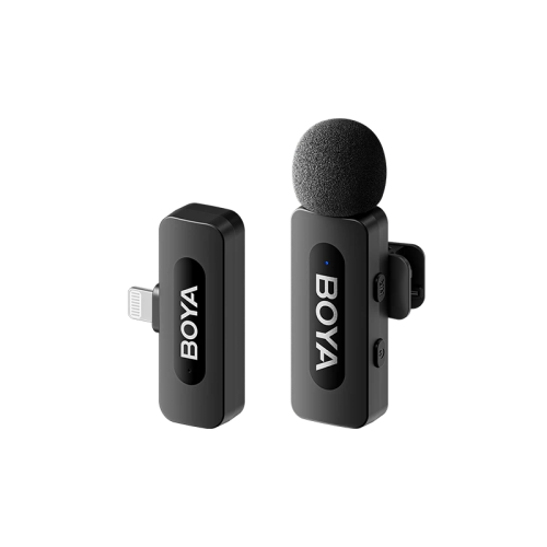 بويا BY-V1 - ميكروفون لاسلكي 2.4GHz لأجهزة لايتننج (1TX+1RX)